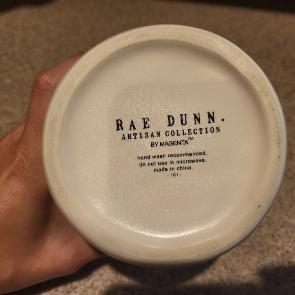 Rae Dunn Artisan Collection By Magenta Goodies Storage Canister With Wooden Lid
